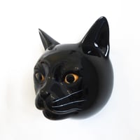 Image 1 of Black Cat Wall Vase