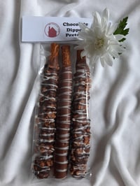 Image 2 of Chocolate dipped pretzels seasonal variations available