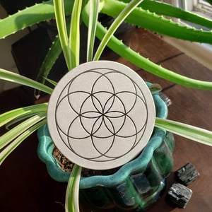  Sacred Geometry Letterpress Coasters - Set of 8 (2 of each design)