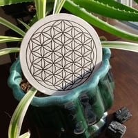 Image 2 of  Sacred Geometry Letterpress Coasters - Set of 8 (2 of each design)