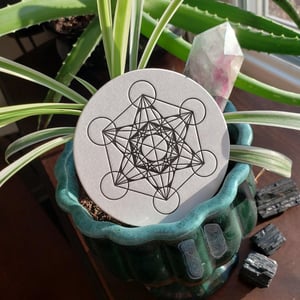  Sacred Geometry Letterpress Coasters - Set of 8 (2 of each design)