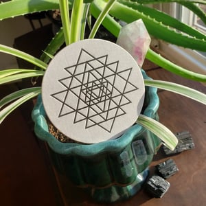  Sacred Geometry Letterpress Coasters - Set of 8 (2 of each design)