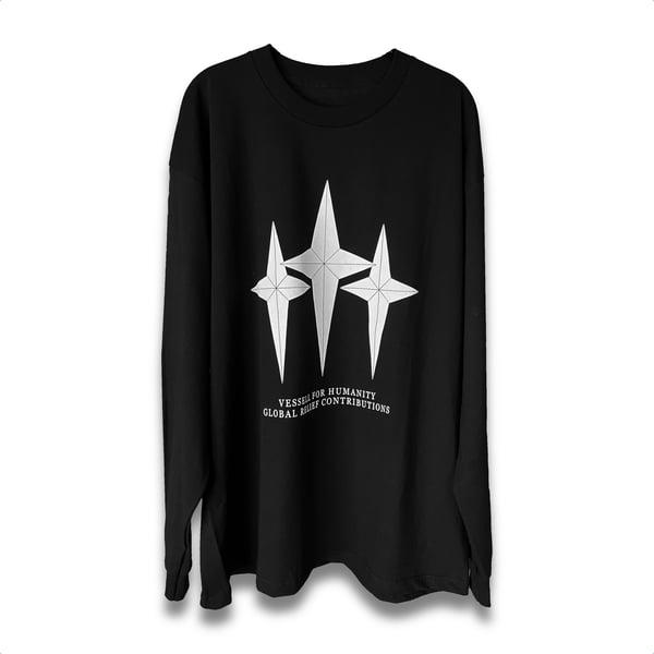 Image of 'Relief' Black Long Sleeve Jersey 