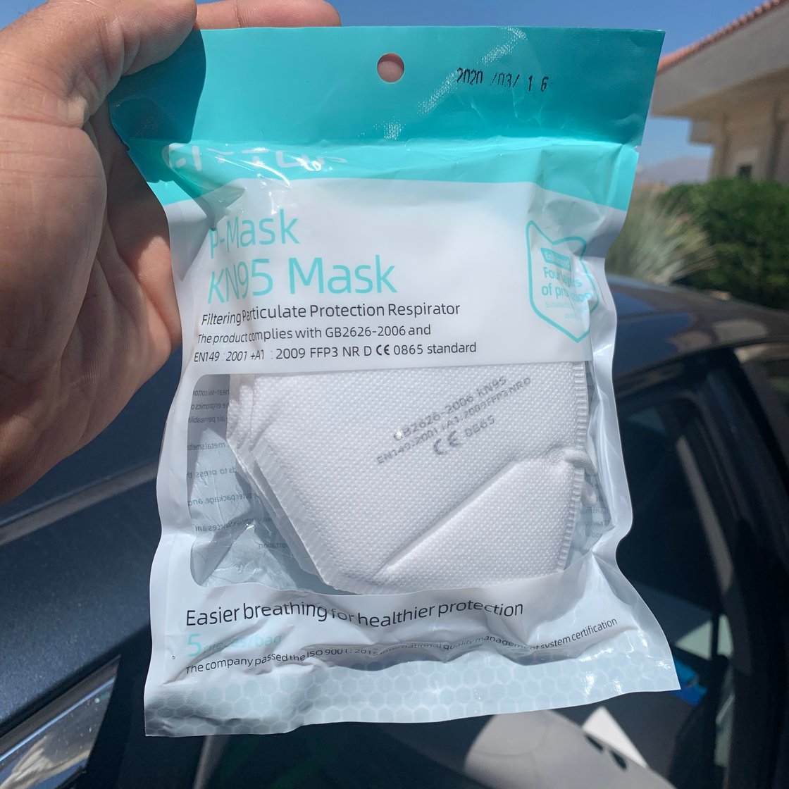 Image of KN-95 mask (5 mask per pack)