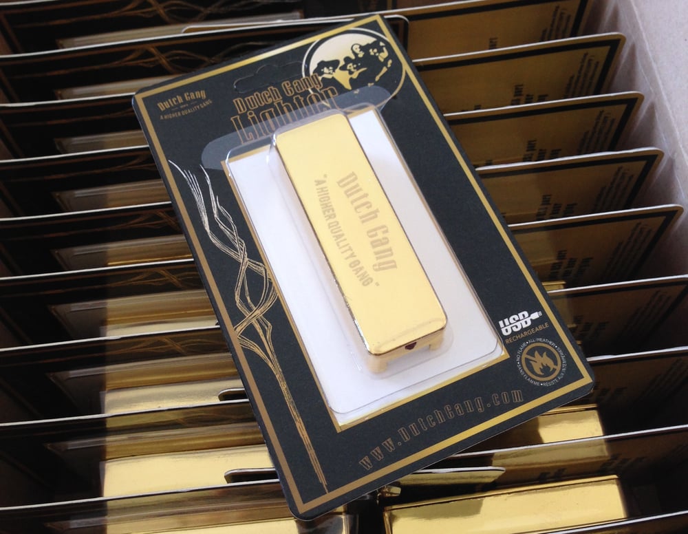 Image of Gold Dutch Gang USB Rechargeable Lighter