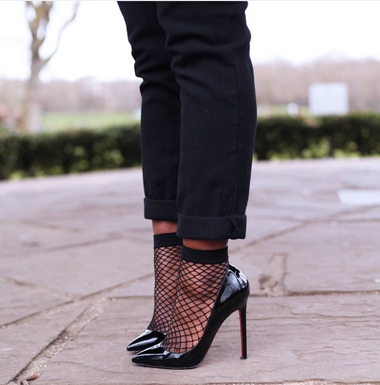 Black clearance fishnet socks