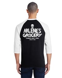 Arlene's Black & White Baseball T-Shirt