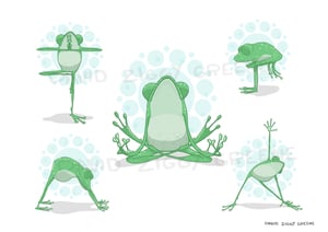 Yoga Frog print