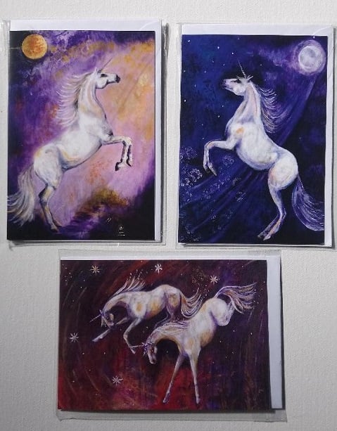 Image of Unicorn greetings cards set of 6