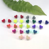 Image 1 of Náušnice Srdíčka barevné menší 