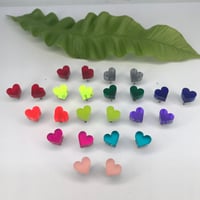 Image 2 of Náušnice Srdíčka barevné menší 