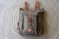 Image 2 of Italian Army Backpack Revisited Cognac