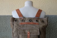 Image 4 of Italian Army Backpack Revisited Cognac