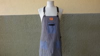 Image 1 of Wash Stone Canvas Apron Grey / Blue