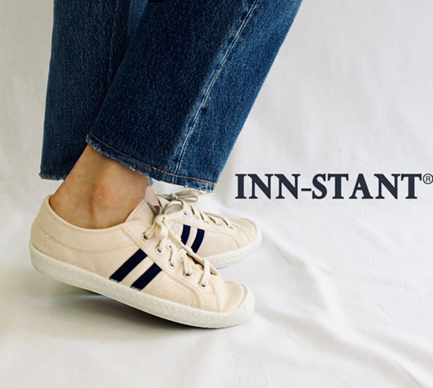 INN-STANT CANVAS SHOES #122 NATURAL/NATURAL(BROWN SOLE) - シューズ・靴