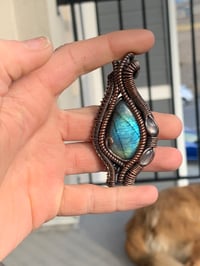 Image 2 of Labradorite with moonstone pendant 