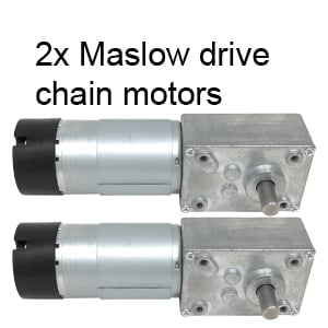 Image of 2x maslow chain motors $80