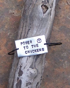 Image of Bracelet - Power to the Chickens