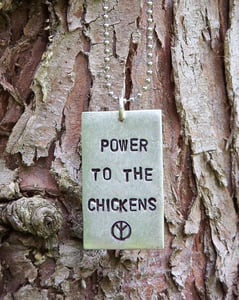 Image of Necklace - Power to the Chickens
