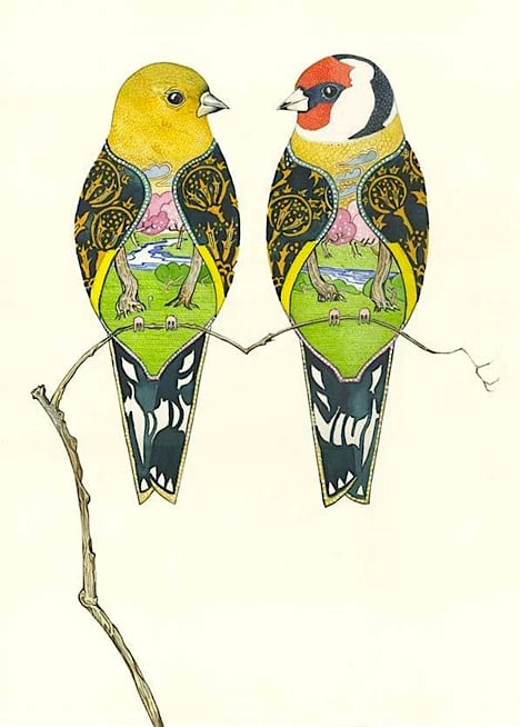 Image of Goldfinches Card