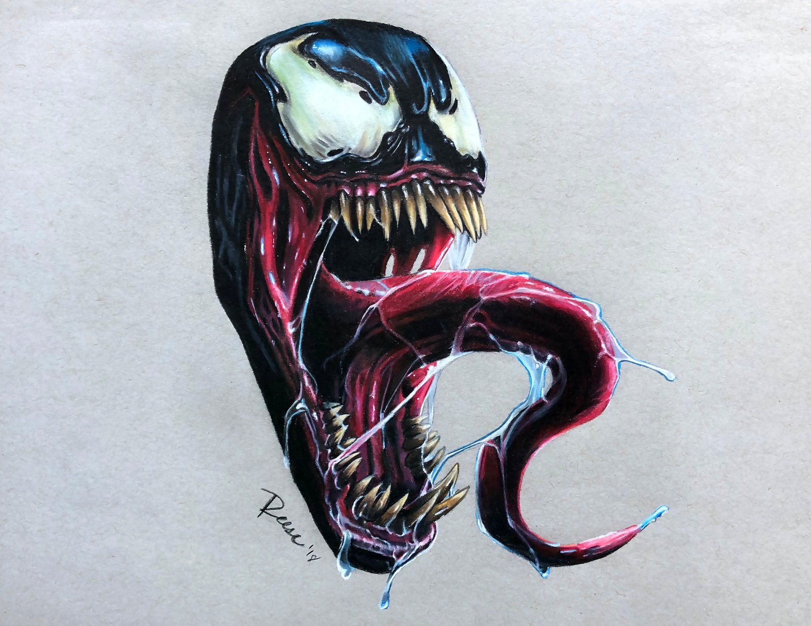 limited edition A3 A4 print AUTOGRAPHED Bloodthirsty VENOM 