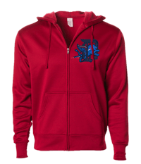 Performance Zip Hoodie (Basketball - Red)