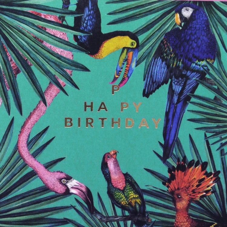 Image of Tropical Birthday Card