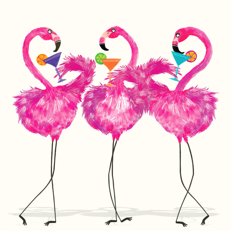 Image of Flamingo Cocktail Card