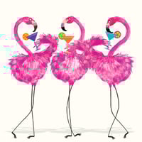 Image 1 of Flamingo Cocktail Card