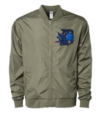 Water Resistant Windbreaker Bomber (Basketball - Army)