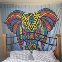 Image 1 of Brushed Elephant Tapestry