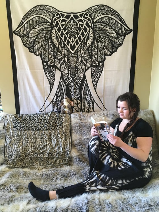 Image of Face Your Fears Elephant Tapestry