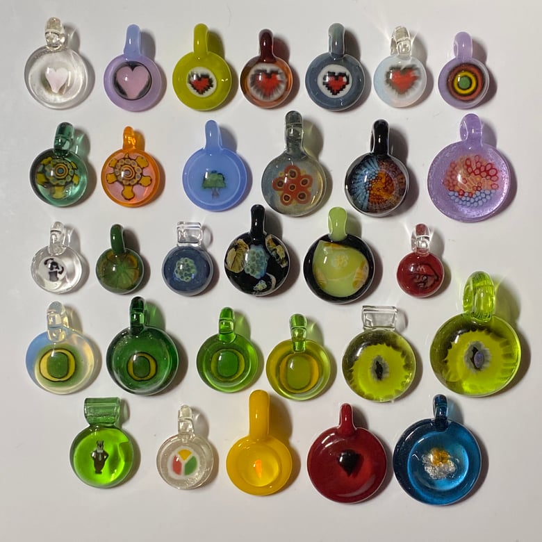 Image of COVID $19 Glass Murrine Pendant pre-2020