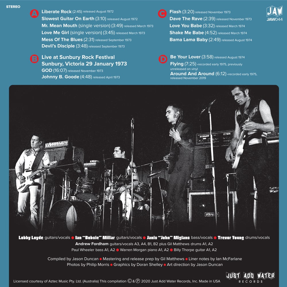 COLOURED BALLS - Liberate Rock: Singles and More 1972-1975 2xLP JAW044