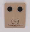 Small Clay Earrings - Black