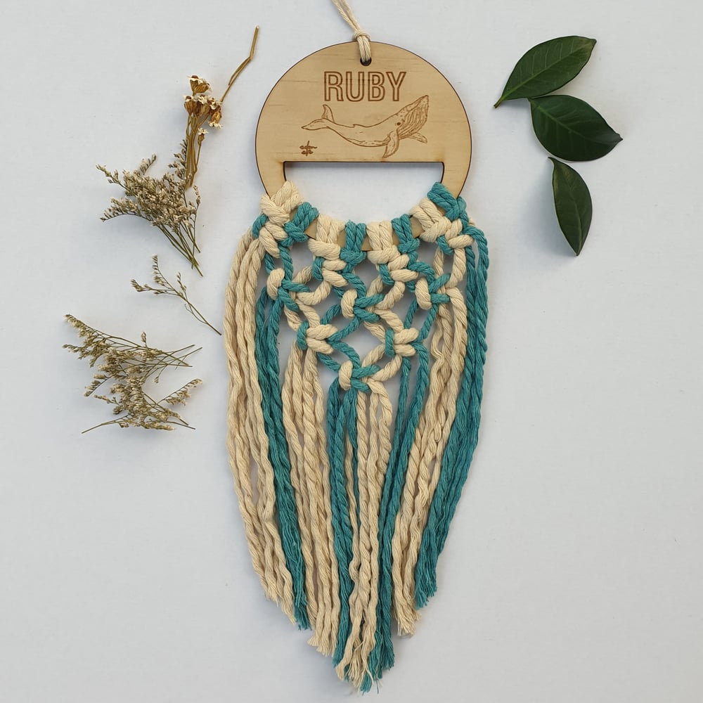 Image of Custom Macrame Kids Hanger Kit with extension pattern