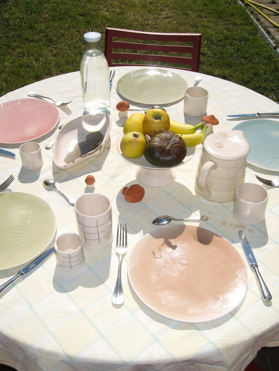 Image of les ASSIETTES à impressions végétales