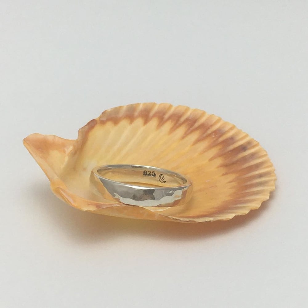 Image of Hammer Finish / Stackable / Sterling Silver 