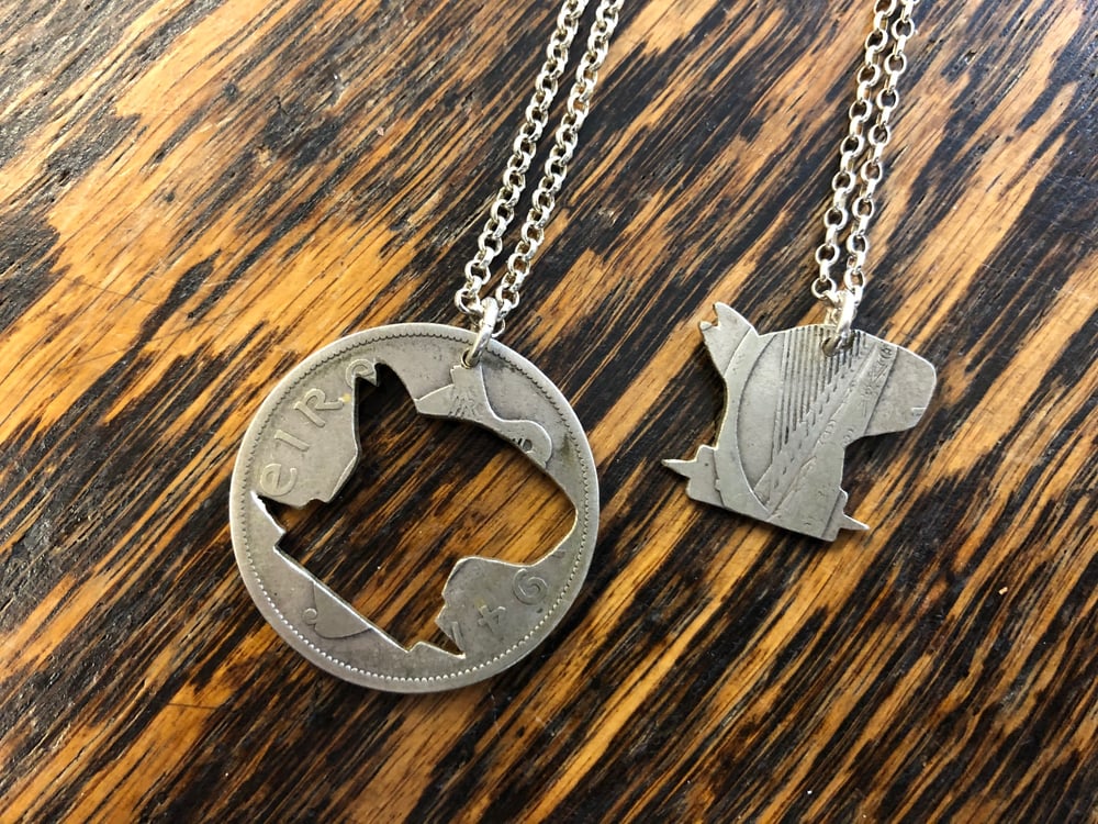 Image of BULLY 2 silver CUT COIN NECKLACES
