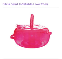 Pink Inflatable Love Chair