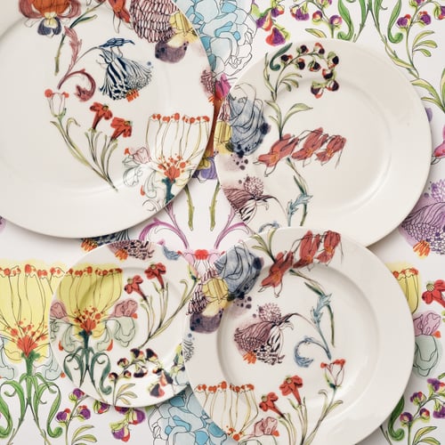 Image of The Grandma's Garden Dessert Plate "B"