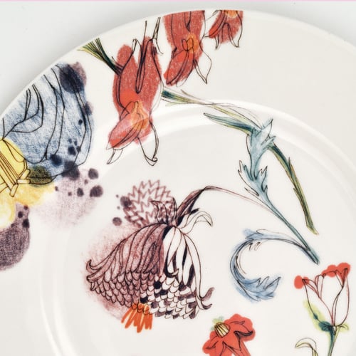 Image of The Grandma's Garden Dessert Plate "B"