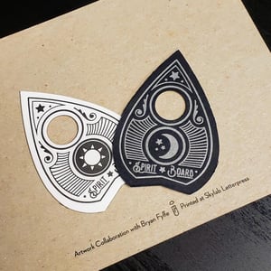 Mini Spirit Board - 5x7" Letterpress Ouija Board