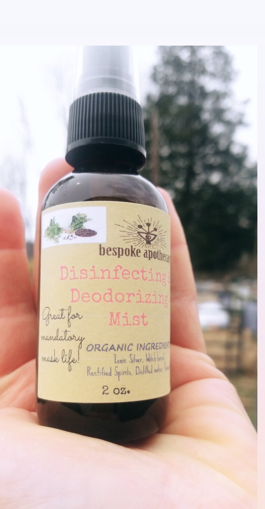 Image of 2 oz. Deodorizing and Disinfecting Mist - For Mandatory Mask Life!