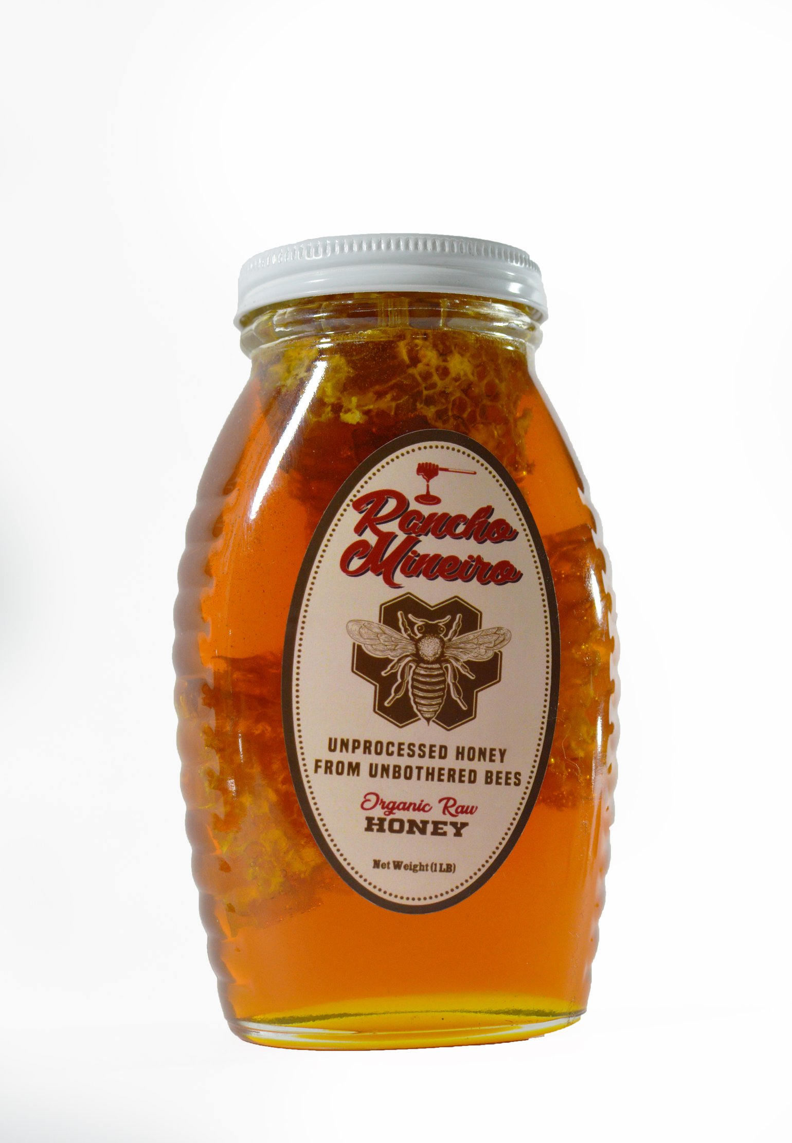 Image of Light RAW Local Wildflower Honey: 1lb