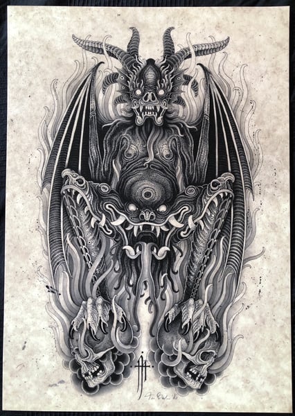 Image of Demon (available in size A2/A3)