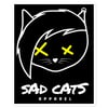 Sad Cats Logo Sticker