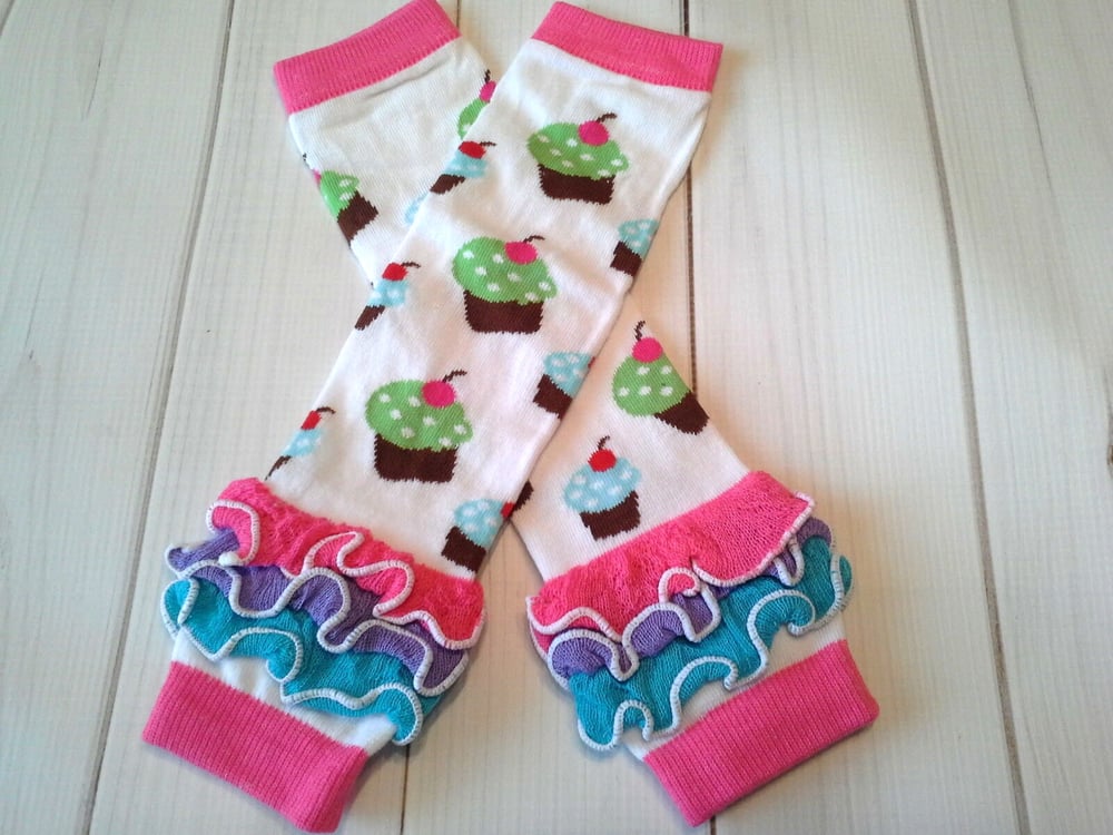 Image of Ruffle Cupcake Legwarmers