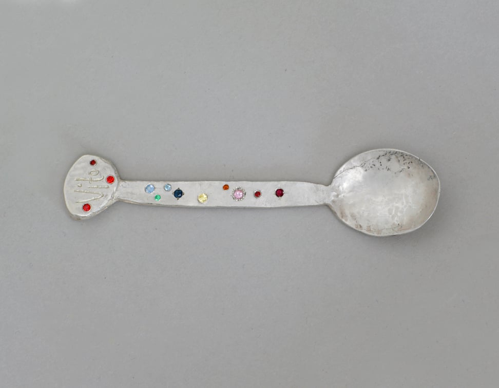 Image of Teaspoon diamond and silver