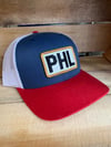 Blue + Red PHL Trucker Hat